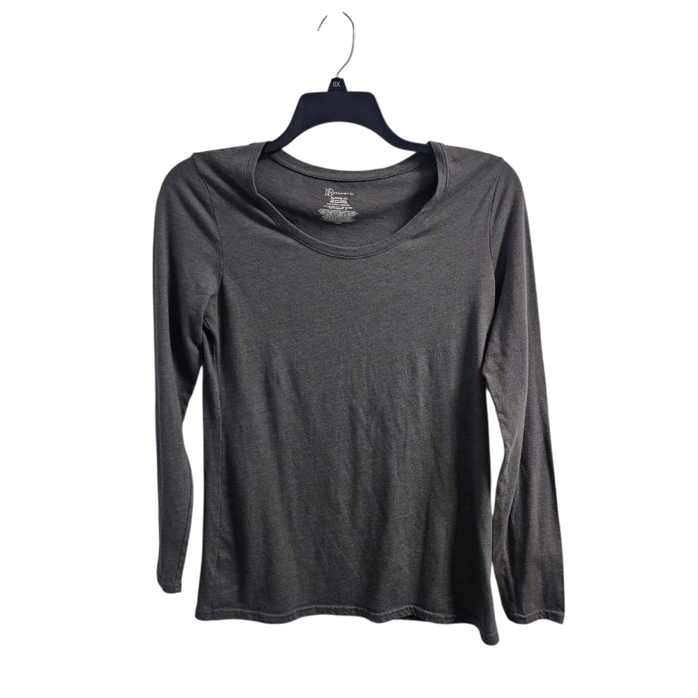 No Boundaries y2k Grey Scoop Neck Lightweight Long Sleeve Top XL
